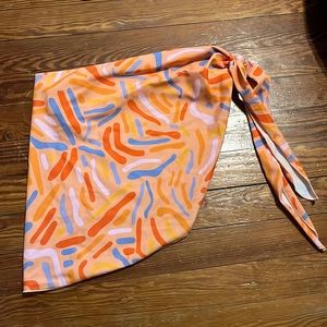 Sarong with matching bikini available